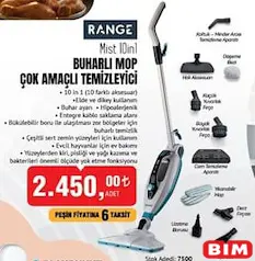 RANGE MİST 10İN1 BUHARLI MOP ÇOK AMAÇLI TEMİZLEYİCİ RANGE MİST 10İN1 BUHARLI MOP ÇOK AMAÇLI TEMİZLEYİCİ